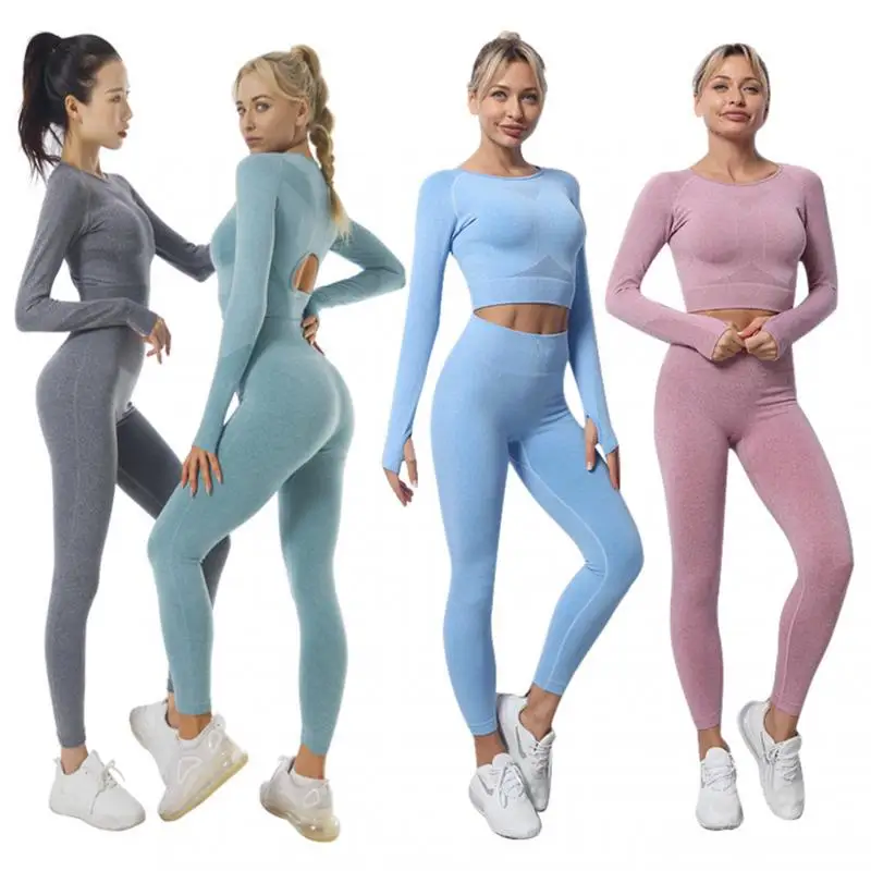 Seamless Yoga Suits 2021 Women's Swimsuits Long-sleeved Gym Long-sleeved Tops High-waisted Leggings Women's Yoga Sets
Seamless Yoga Suits 2021 Women's Swimsuits Long-sleeved Gym Long-sleeved Tops High-waisted Leggings Women's Yoga Sets
