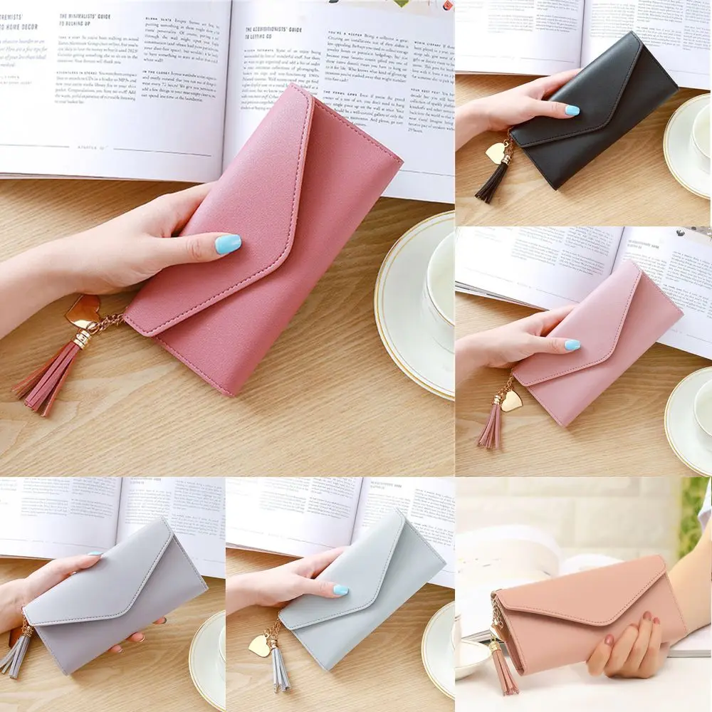 Holder Coin Purse Waterproof Leather Mini Handbag Pu Leather Clutch Tassel Purses Long Women's Wallet Cell Phone Bags
Holder Coin Purse Waterproof Leather Mini Handbag Pu Leather Clutch Tassel Purses Long Women's Wallet Cell Phone Bags