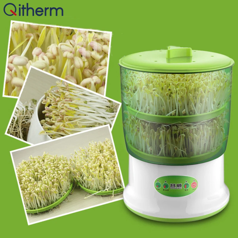 Household Bean Sprouts Machine 2-3 Layers Thermostat Green Vegetable Seedling Growth Bucket Automatic Bean Bud Germinator Macker
Household Bean Sprouts Machine 2-3 Layers Thermostat Green Vegetable Seedling Growth Bucket Automatic Bean Bud Germinator Macker