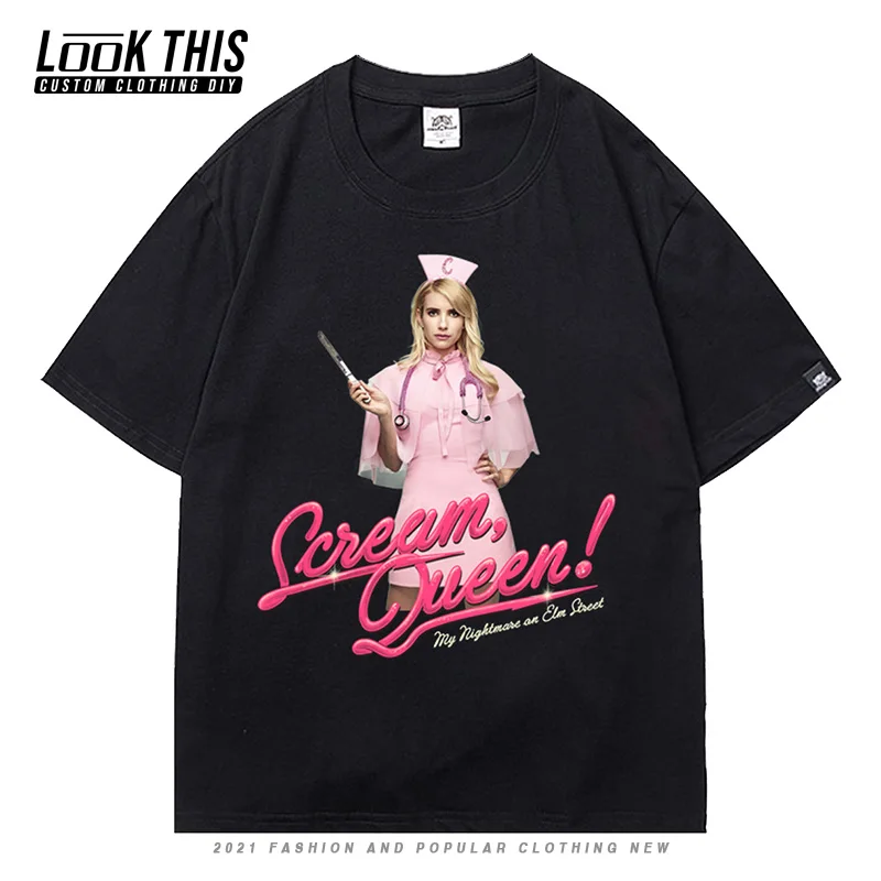 Scream Queens Gothic Womens Short Sleeve T-shirts 2021 Summer Loose Y2k E Girl Oversized T-shirt Streetwear Print Tops & Tees
Scream Queens Gothic Womens Short Sleeve T-shirts 2021 Summer Loose Y2k E Girl Oversized T-shirt Streetwear Print Tops & Tees