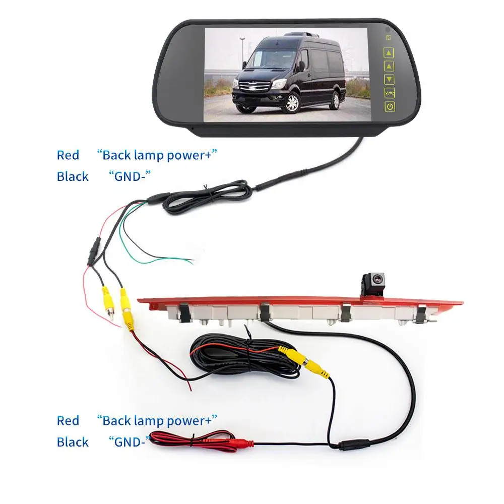 Car Brake Light Camera Rear View Parking Camera Car Monitor Kit 7-inch Display Pz707468
Car Brake Light Camera Rear View Parking Camera Car Monitor Kit 7-inch Display Pz707468