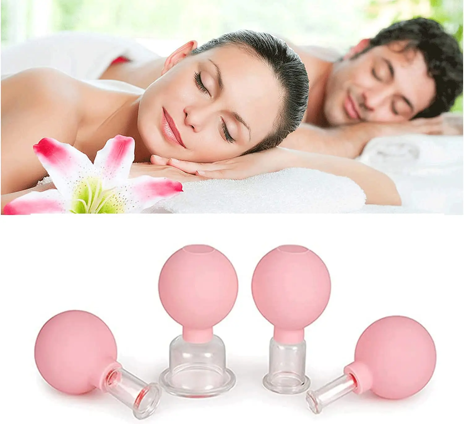 4Pcs Facial Massage Cupping Sets Face Therapy Vacuum Suction Massage Cups with Silicone Ball for Back Face Massager Anti-Ageing
4Pcs Facial Massage Cupping Sets Face Therapy Vacuum Suction Massage Cups with Silicone Ball for Back Face Massager Anti-Ageing