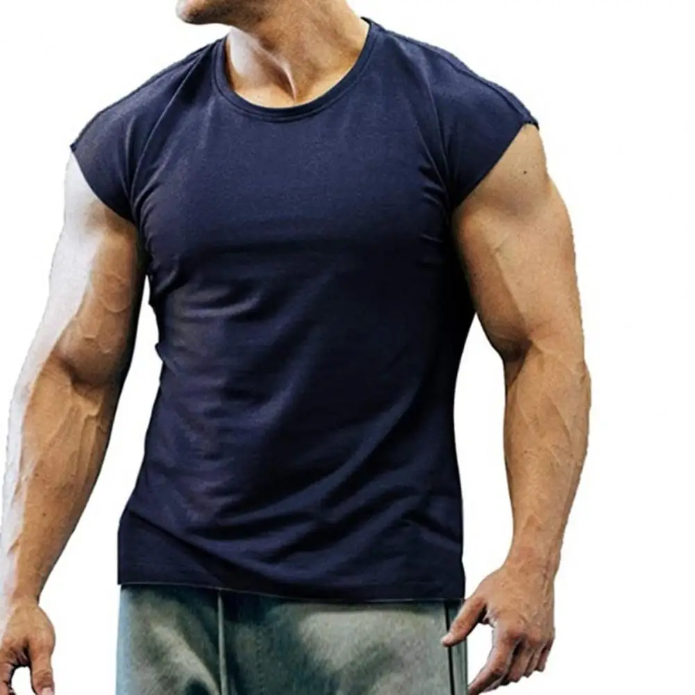 80%HOTMen's solid color T-shirt breathable summer round neck sleeveless top fitness men's sports short-sleeved T-shirt slim fit
80%HOTMen's solid color T-shirt breathable summer round neck sleeveless top fitness men's sports short-sleeved T-shirt slim fit