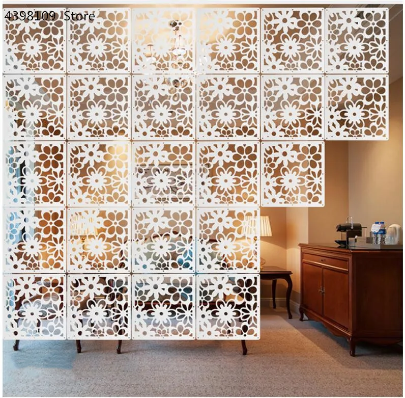Room partition screen white PVC hanging screen multi-function living room porch folding hollow partition curtain home decoration
Room partition screen white PVC hanging screen multi-function living room porch folding hollow partition curtain home decoration