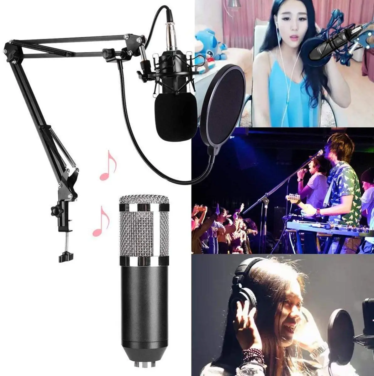 New BM 800 microfone Studio Microphone Professional microfone bm800 Condenser Sound Recording Microphone For computer PC
New BM 800 microfone Studio Microphone Professional microfone bm800 Condenser Sound Recording Microphone For computer PC