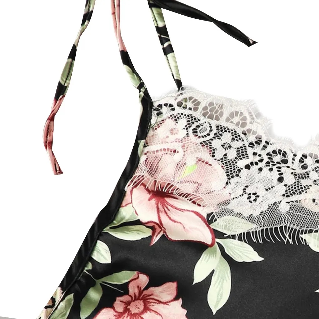 Sexy Pajamas For Women Pyjamas 3Women Satin Lace Silk Camisole Shorts Thong Set Printing Pajamas Lingerie pijama
Sexy Pajamas For Women Pyjamas 3Women Satin Lace Silk Camisole Shorts Thong Set Printing Pajamas Lingerie pijama
