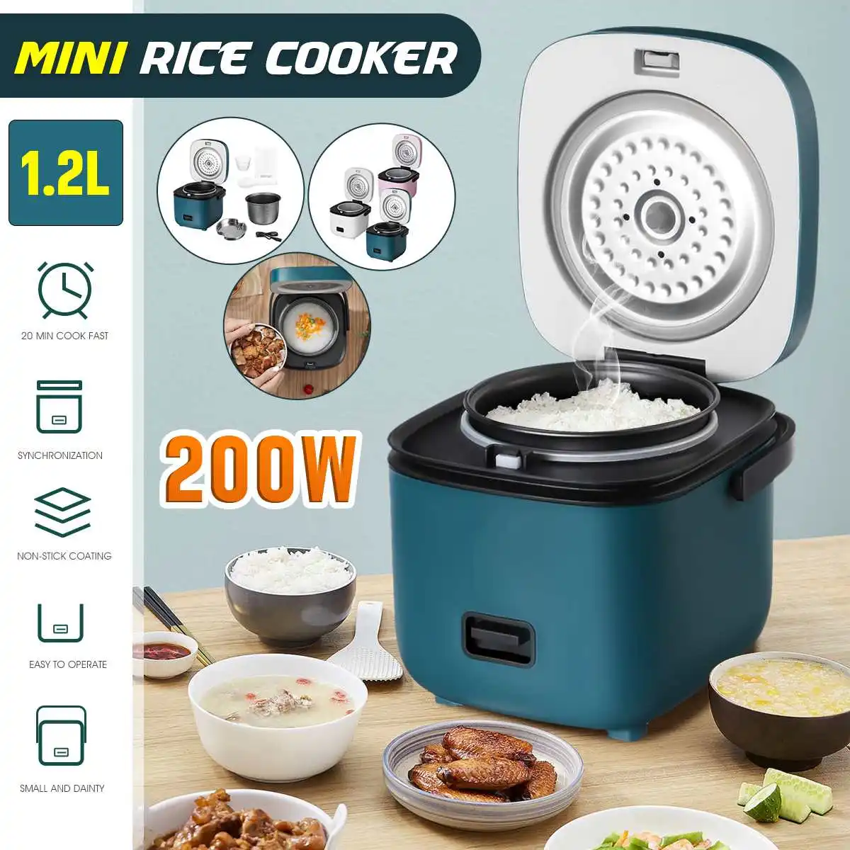 Warmtoo 1.2L мини риса Плита 200W 220V низшее Мощность маломерит на 1-2 человек риса Плита студенческого общежития суп каша Плита
Warmtoo 1.2L мини риса Плита 200W 220V низшее Мощность маломерит на 1-2 человек риса Плита студенческого общежития суп каша Плита
