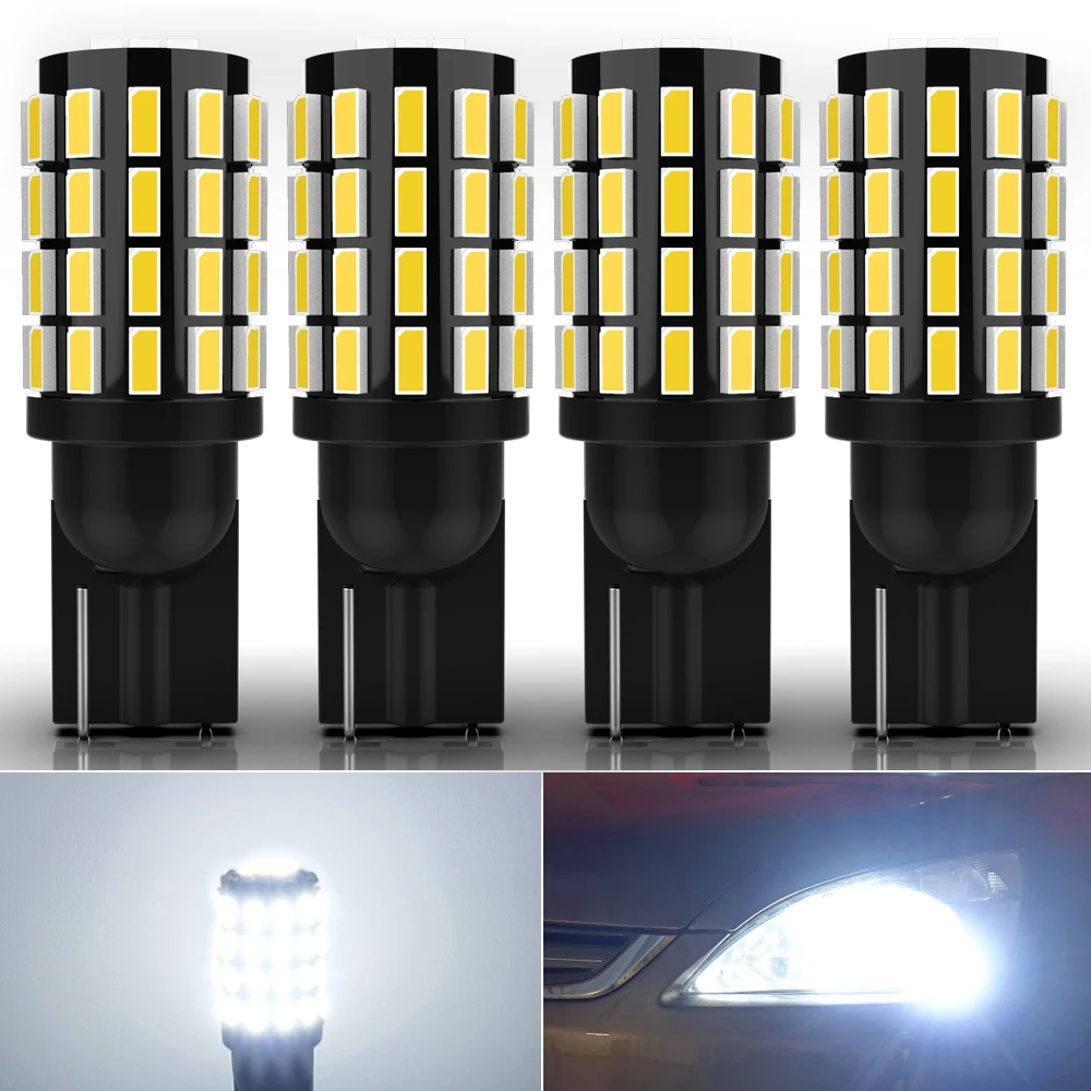 

A Pack T10 W5W 194 168 LED Bulb For Car LED Signal Light Canbus Free Error 3014 Chips 6500K 12V White Auto Wedge Side Trunk Lamp