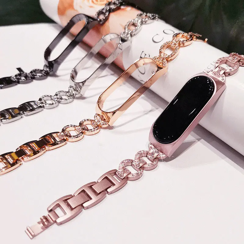 For Xiaomi Bracelet 5/3/4 Bracelet Strap Metal Stainless Steel Nfc Luxury Diamond-studded Fashion Replacement Strap Female
For Xiaomi Bracelet 5/3/4 Bracelet Strap Metal Stainless Steel Nfc Luxury Diamond-studded Fashion Replacement Strap Female