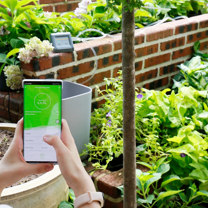 Tuya Wifi Indoor Micro-drip Irrigation System Water Timer With Pump Irrigation Controller Tuya/smart Life APP Controlled
Tuya Wifi Indoor Micro-drip Irrigation System Water Timer With Pump Irrigation Controller Tuya/smart Life APP Controlled