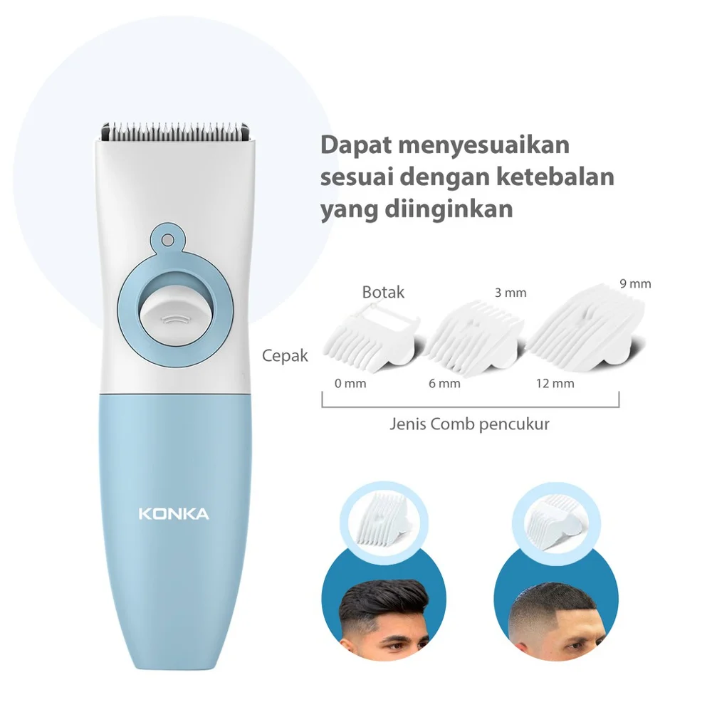 KONKA Hot Enchen Boost USB Electric Hair Clipper Two Speed Ceramic Cutter Hair Fast Charging Hair Trimmer Children Hair Clipper
KONKA Hot Enchen Boost USB Electric Hair Clipper Two Speed Ceramic Cutter Hair Fast Charging Hair Trimmer Children Hair Clipper