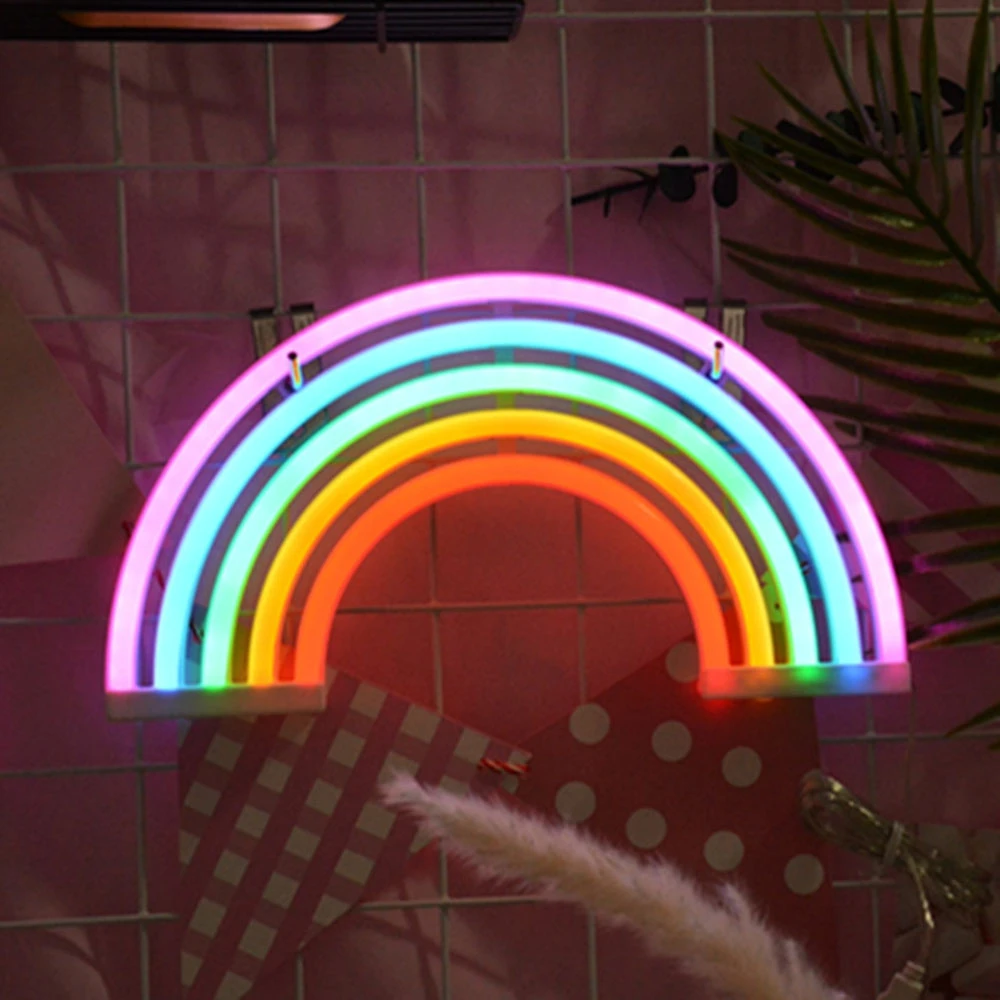 LED Rainbow Neon Night Light Colorful Sign Wall Lamp For Kids Room Lamp Colorful Sign Kids For LED Rainbow Night Wall decoration
LED Rainbow Neon Night Light Colorful Sign Wall Lamp For Kids Room Lamp Colorful Sign Kids For LED Rainbow Night Wall decoration