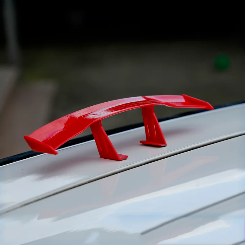 Car Modified Small Tail Wing Black White Red Auto Styling Exterior Decoration Carbon Fiber Look Car Tail Air Deflector Spoiler 
Car Modified Small Tail Wing Black White Red Auto Styling Exterior Decoration Carbon Fiber Look Car Tail Air Deflector Spoiler