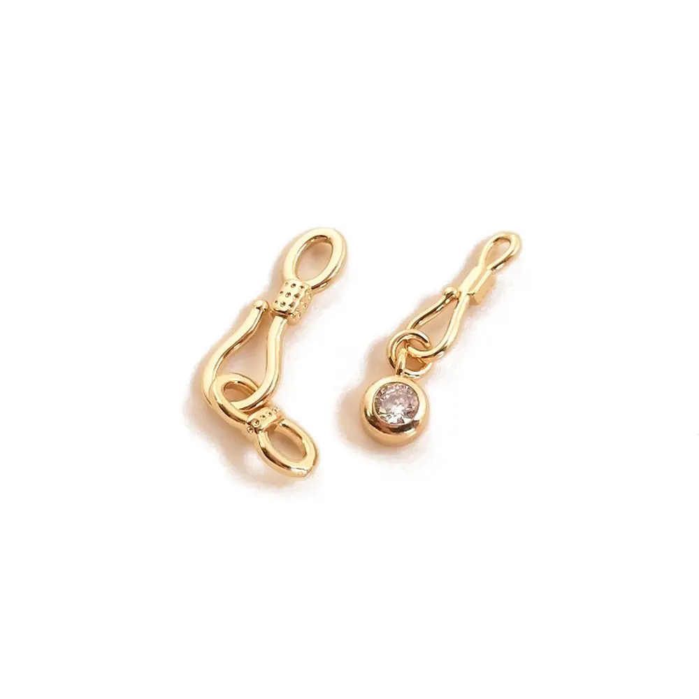 4PCS Inlaid with Zircon Bracelet Link Buckle Real Gold Plated Necklace for Jewelry Findings Connectors Making DIY Accessories
4PCS Inlaid with Zircon Bracelet Link Buckle Real Gold Plated Necklace for Jewelry Findings Connectors Making DIY Accessories