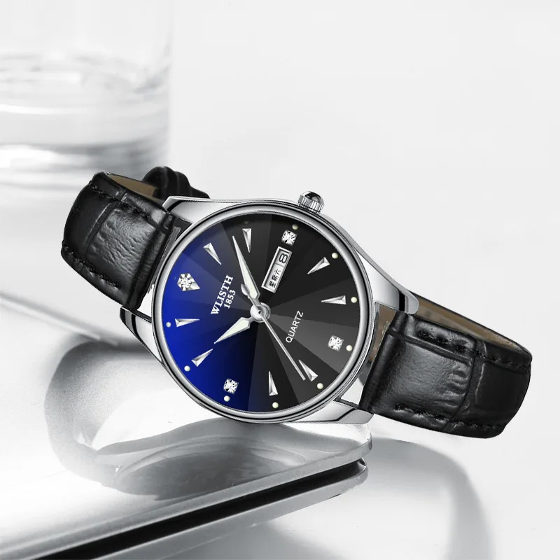 Couple Watch Ladies Bracelet Top Brand Fashion Dual Calendar Ultra-thin Couple Watch Lovers Gift Clock Relojes Hombre