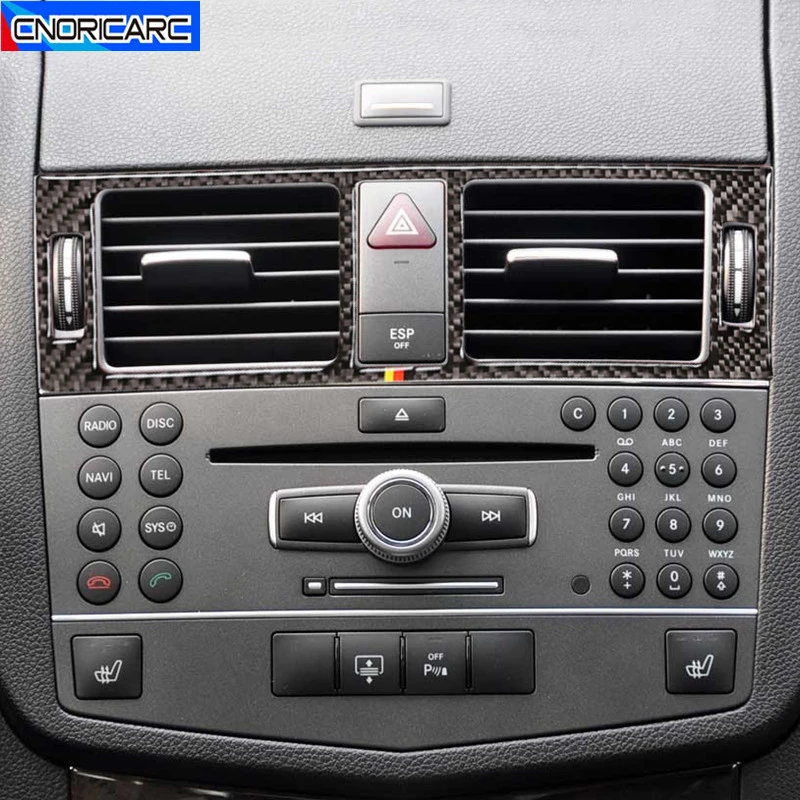 Carbon Fiber Car Center Console Both Side Air Conditoning Outlet Frame Decoration Sticker Trim For Mercedes Benz W204 2007-2010
Carbon Fiber Car Center Console Both Side Air Conditoning Outlet Frame Decoration Sticker Trim For Mercedes Benz W204 2007-2010
