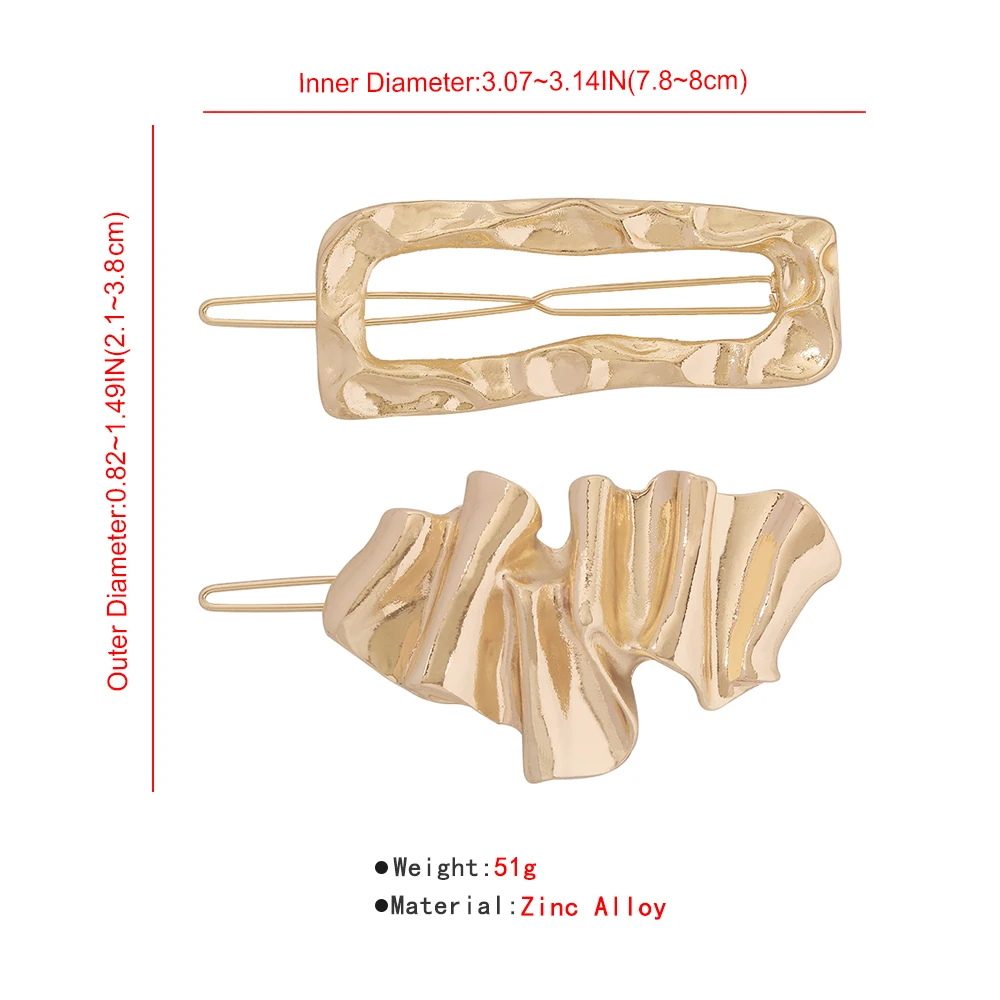Za Gold Hair Clip For Women Metal Geometirc Barrette Hairpins Set Square Triangle Bobby Pins Hair Accessories Trendy ZA Jewelry
Za Gold Hair Clip For Women Metal Geometirc Barrette Hairpins Set Square Triangle Bobby Pins Hair Accessories Trendy ZA Jewelry