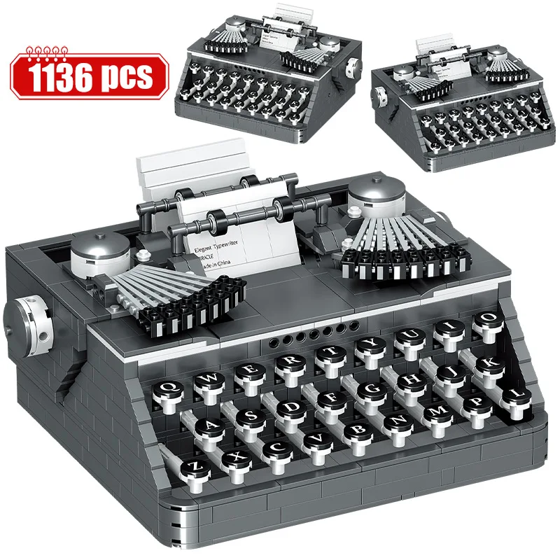 1136pcs Mini City Retro Typewriter Keyboard Building Blocks Home Decoration Friends Moc Figures Bricks Toys for Children Gifts
1136pcs Mini City Retro Typewriter Keyboard Building Blocks Home Decoration Friends Moc Figures Bricks Toys for Children Gifts
