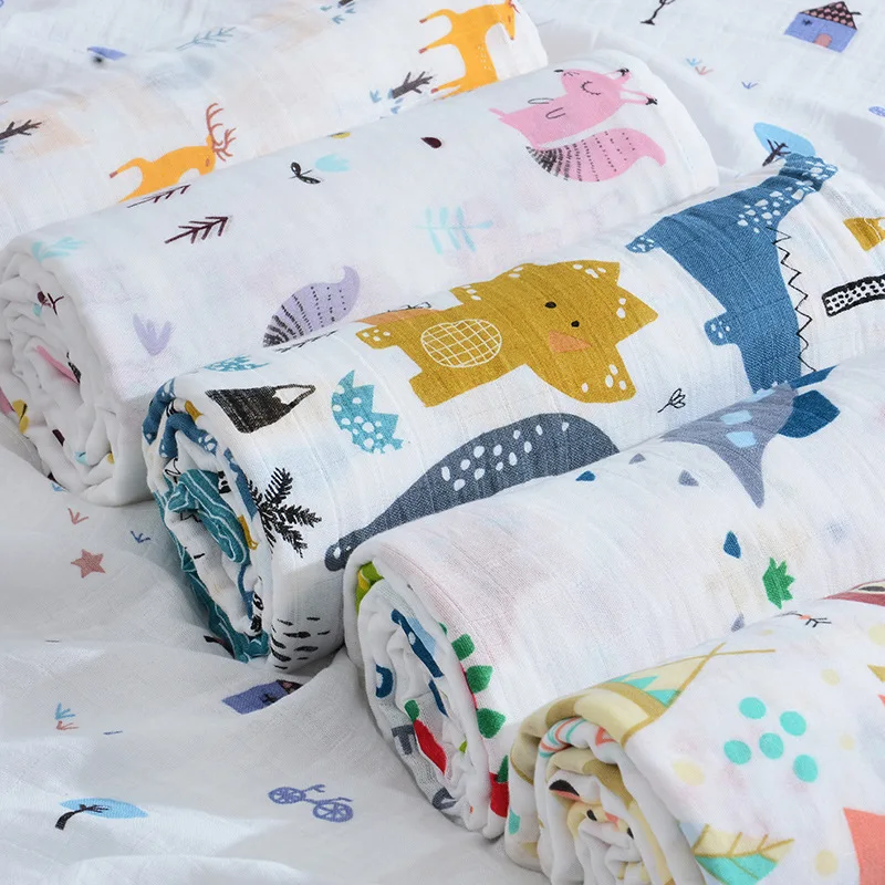 Summer Baby Bath Towel Double Breathable Gauze Cartoon Printed Bamboo Cotton Swaddling Towel Soft Bamboo Fiber Fluffy Wrapper
Summer Baby Bath Towel Double Breathable Gauze Cartoon Printed Bamboo Cotton Swaddling Towel Soft Bamboo Fiber Fluffy Wrapper