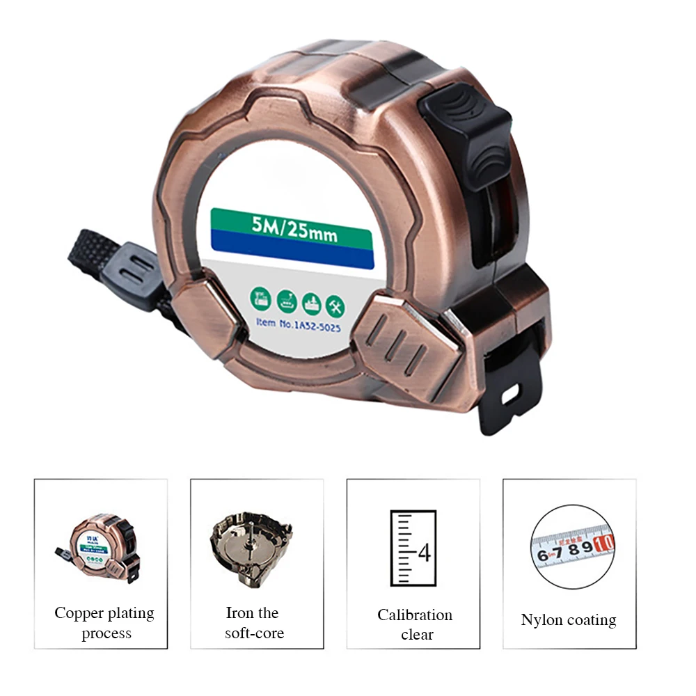 5m Steel Tape Measure Construction Site Measuring Tool Drop-Resistant Waterproof Measuring Tape Portable Tape Measure
5m Steel Tape Measure Construction Site Measuring Tool Drop-Resistant Waterproof Measuring Tape Portable Tape Measure