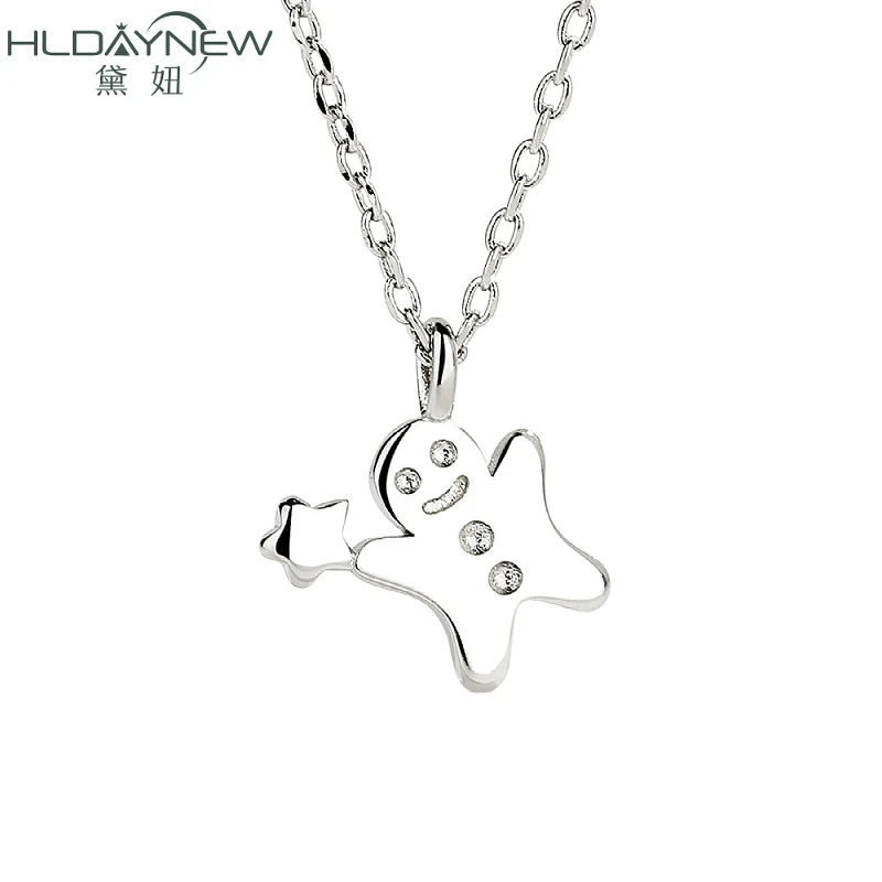 Star Happy Gingerbread Smile Man Cookies Smart Christmas Pendant Necklace For Woman Metallic Ornaments Choker Charms Accessory
Star Happy Gingerbread Smile Man Cookies Smart Christmas Pendant Necklace For Woman Metallic Ornaments Choker Charms Accessory