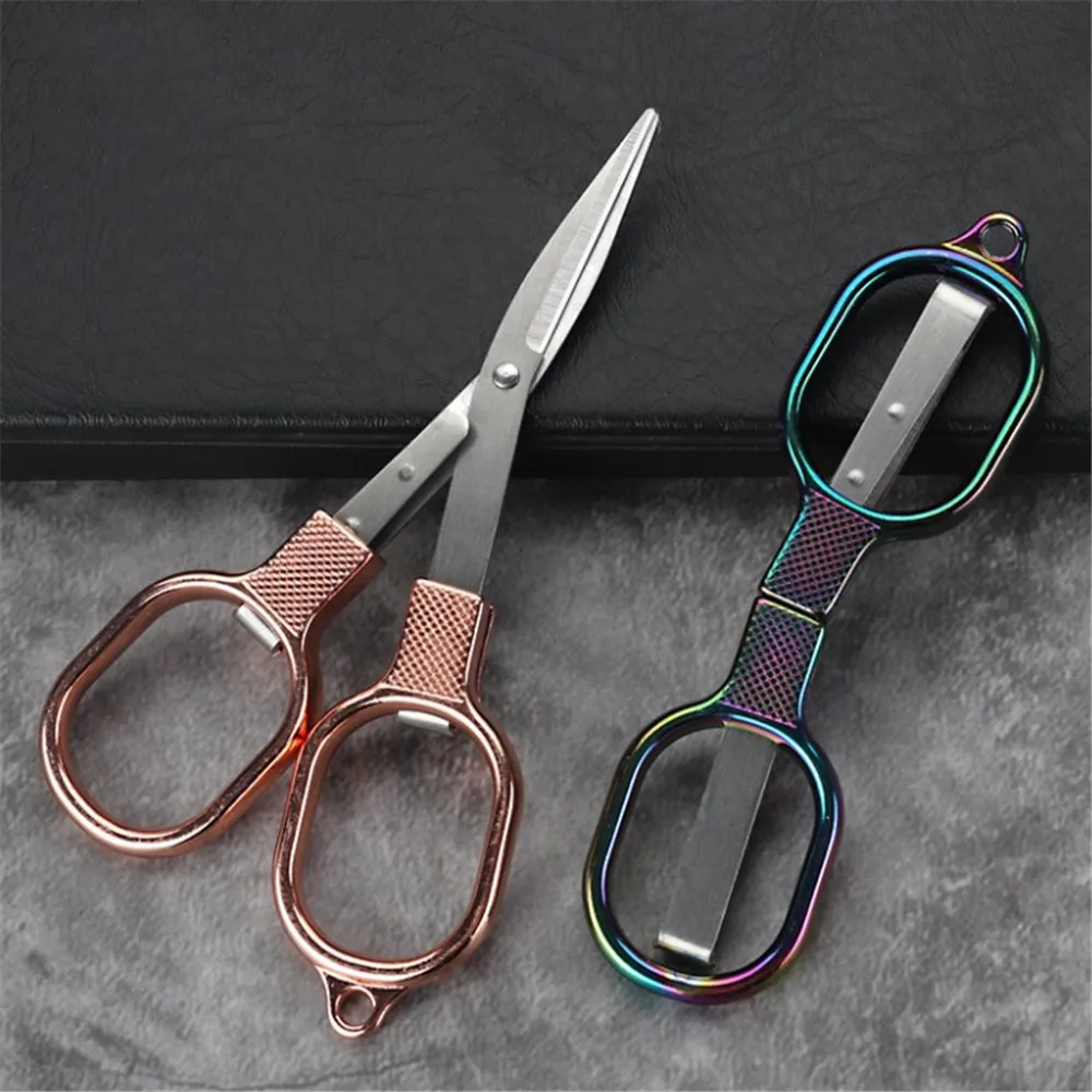 Stainless Steel Anti-rust Portable Folding Scissors Glasses Shaped Mini Shear Fishing Scissor For Home And Travel Camping Use
Stainless Steel Anti-rust Portable Folding Scissors Glasses Shaped Mini Shear Fishing Scissor For Home And Travel Camping Use
