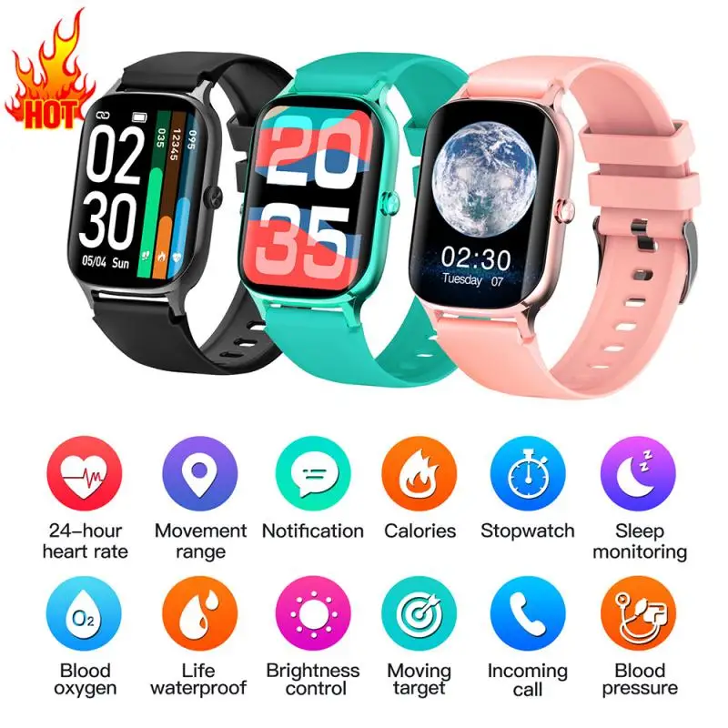 F37 Smart Watch Heart Rate Blood Pressure Monitoring Smart Bracelet Large Screen Blood Oxygen Clip Body Temperature Sport Watch
F37 Smart Watch Heart Rate Blood Pressure Monitoring Smart Bracelet Large Screen Blood Oxygen Clip Body Temperature Sport Watch