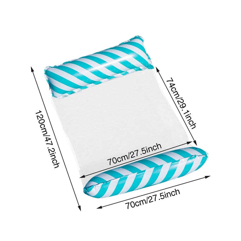 Inflatable Float Swimming Pool Toys Water Hammock Adults Kids Drifter Saddle Party Stripe Summer Folding Lounger Chair Portable
Inflatable Float Swimming Pool Toys Water Hammock Adults Kids Drifter Saddle Party Stripe Summer Folding Lounger Chair Portable