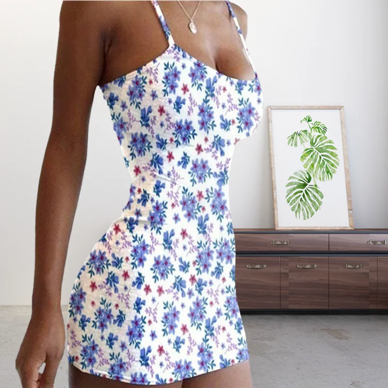 Женское пляжное мини-платье без рукавов, с цветочным принтом, с лямкой через шею, Повседневное платье на бедрах, 2021
Женское пляжное мини-платье без рукавов, с цветочным принтом, с лямкой через шею, Повседневное платье на бедрах, 2021