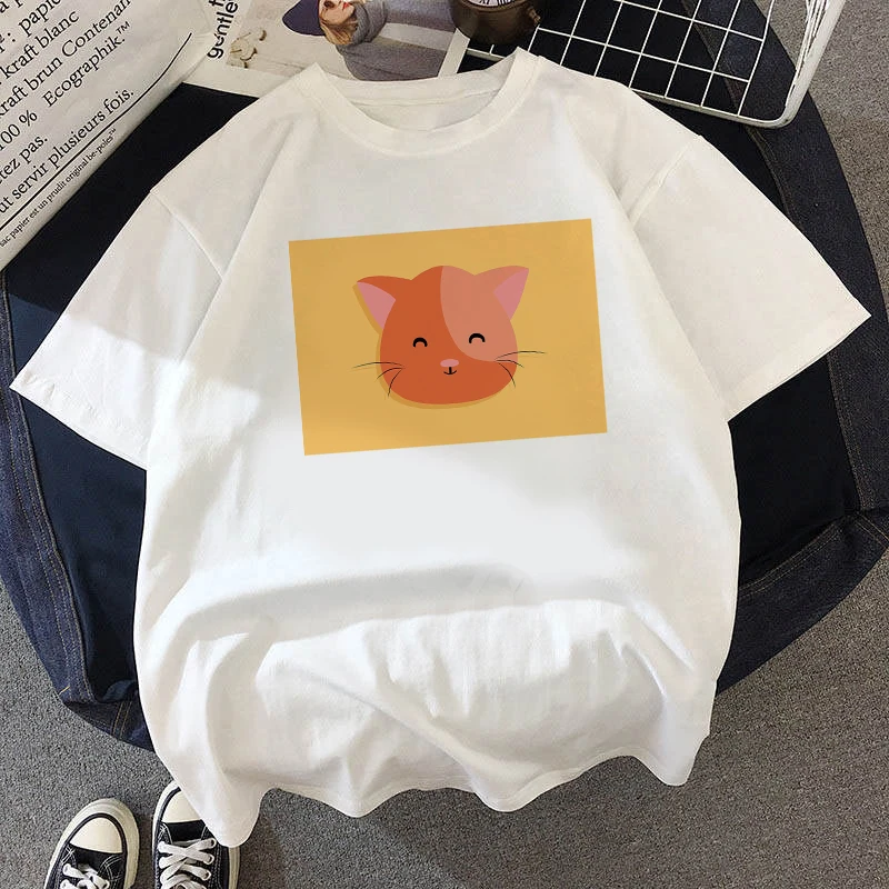 Women summer Cute Cat printing o-neck t-shirt Vogue kawaii cat T-shirt ladies summer casual T-shirt summer hot selling clothing
Women summer Cute Cat printing o-neck t-shirt Vogue kawaii cat T-shirt ladies summer casual T-shirt summer hot selling clothing