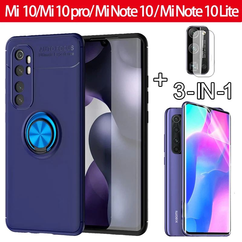 3-in-1, Glass+Case mi Note 10 lite mi10 pro Magnetic Ring Holder Case for xiaomi mi 10 pro Silicone Cover for Mi Note10 Mi 10pro
3-in-1, Glass+Case mi Note 10 lite mi10 pro Magnetic Ring Holder Case for xiaomi mi 10 pro Silicone Cover for Mi Note10 Mi 10pro