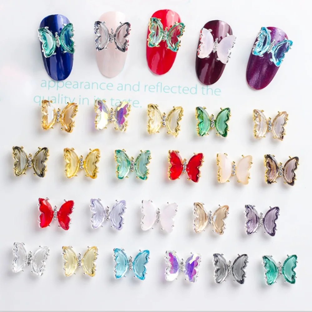 5 Pcs Crystal Butterfly Alloy Nail Art Decorations 3d Butterflies Nail Rhinestones Jewelry Diy Manicure Charm Accessories
5 Pcs Crystal Butterfly Alloy Nail Art Decorations 3d Butterflies Nail Rhinestones Jewelry Diy Manicure Charm Accessories