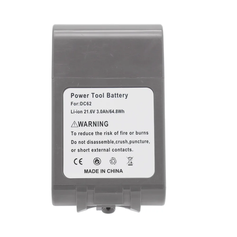 3000mAh 21.6V 3.0AH Li-ion Battery for Dyson V6 DC58 DC59 DC61 DC62 DC74 SV09 SV07 SV03 965874-02 Vacuum Cleaner Battery & 3.0Ah
3000mAh 21.6V 3.0AH Li-ion Battery for Dyson V6 DC58 DC59 DC61 DC62 DC74 SV09 SV07 SV03 965874-02 Vacuum Cleaner Battery & 3.0Ah