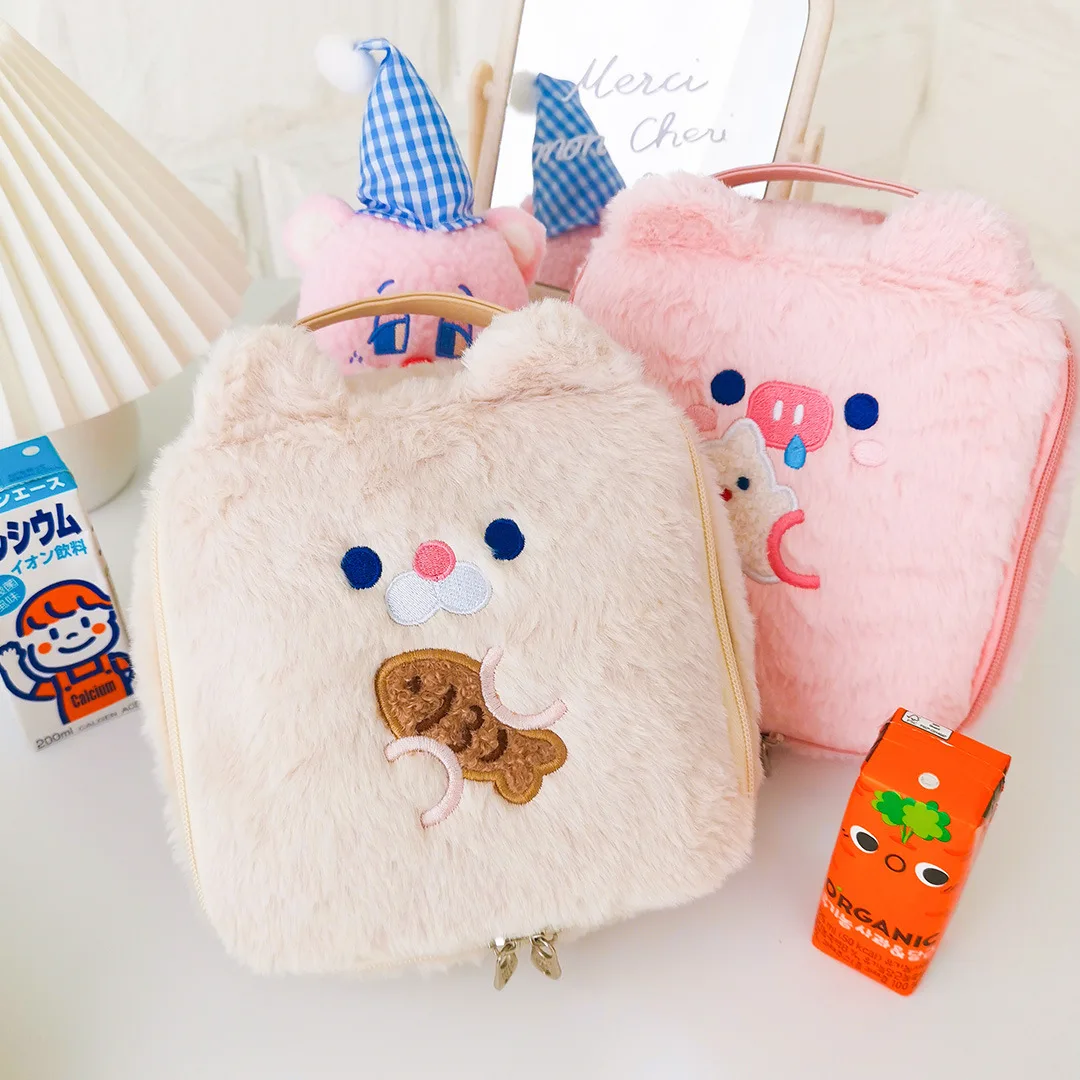 2022 Storage Bag Cosmetic Bag Large Capacity Cute Cartoon Animal Embroidery Plush Pencil Bag Kawaii Big Makeup Organizer
2022 Storage Bag Cosmetic Bag Large Capacity Cute Cartoon Animal Embroidery Plush Pencil Bag Kawaii Big Makeup Organizer
