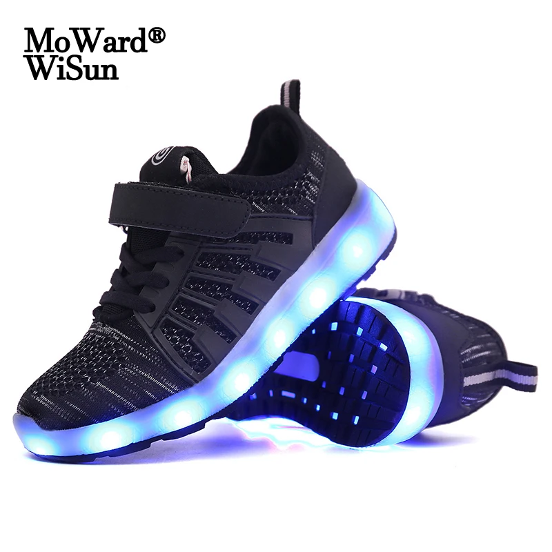 Size 28-37 Luminous LED Shoes for Boys USB Charge Glowing Sneakers with Lights Children Shoes with Backlight sole Girls tenis
Size 28-37 Luminous LED Shoes for Boys USB Charge Glowing Sneakers with Lights Children Shoes with Backlight sole Girls tenis