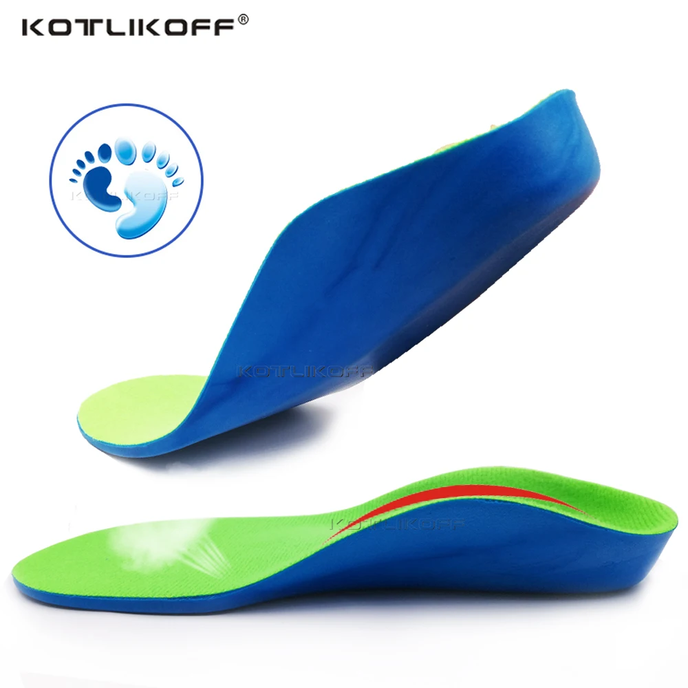 

KOTLIKOFF Children Kids Orthopedic insoles for Flat Foot Arch Support Orthotic Pads Correction Health Feet Care insoles insert