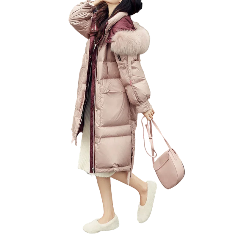 Long new winter down women's jacket knee over Korean curly loose high quality real big natural skin with hood fashion ladies
Long new winter down women's jacket knee over Korean curly loose high quality real big natural skin with hood fashion ladies
