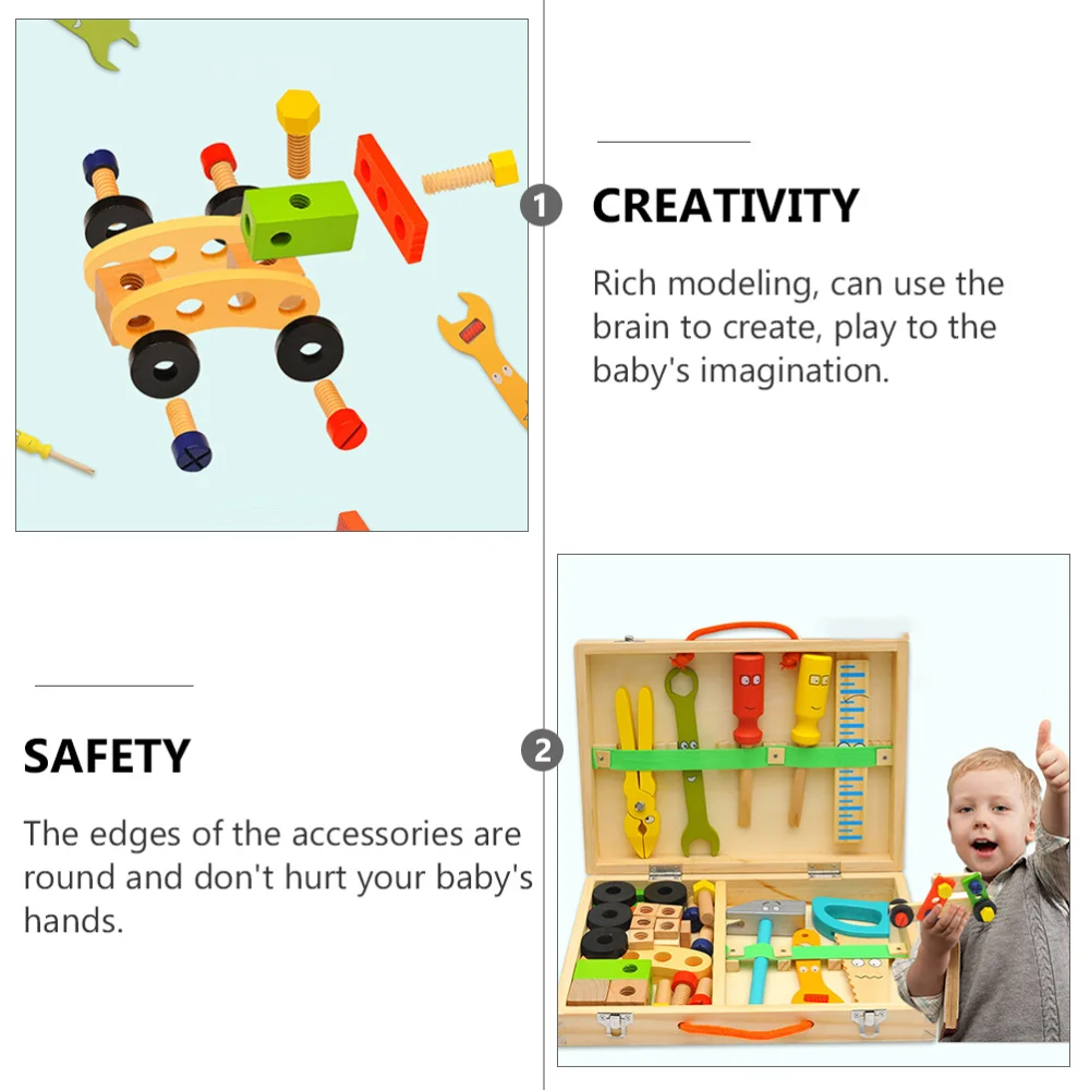 1 set of Child Engineering Repairing Tools Cartoon Kids Cognitive Tools Toys