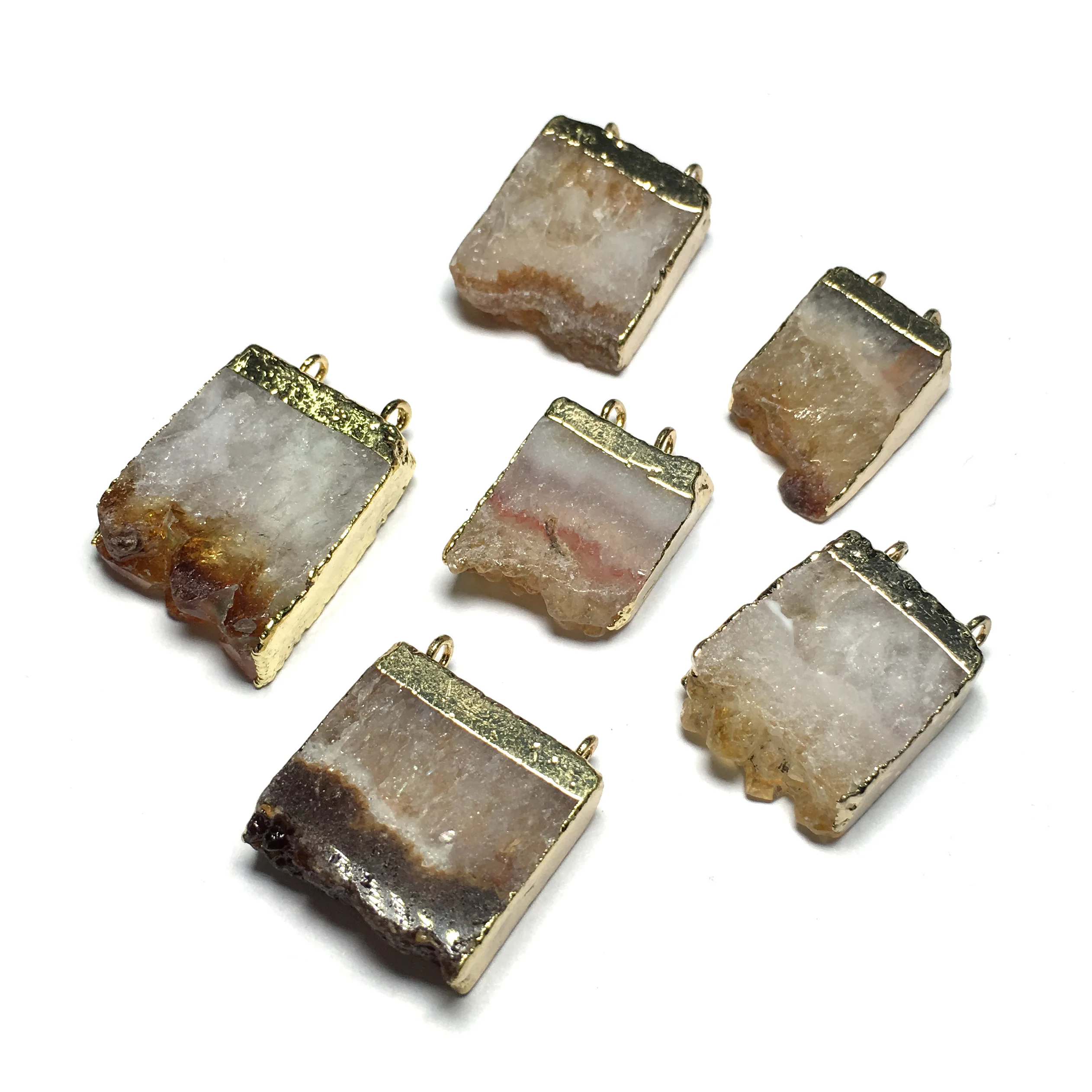 Natural Stone agates Pendant irregular Shape Double Hole Connector for Jewelry Making DIY Elegant Necklace Bracelet Accessories
Natural Stone agates Pendant irregular Shape Double Hole Connector for Jewelry Making DIY Elegant Necklace Bracelet Accessories