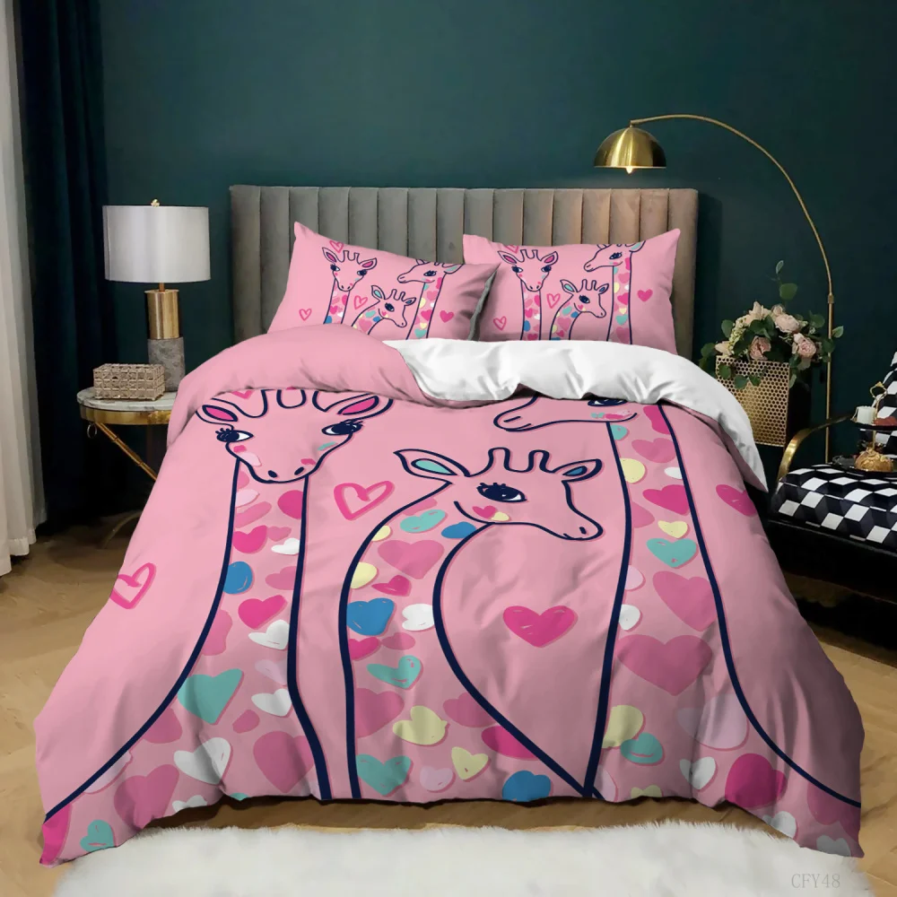 Bedding Set Queen Size Luxury Giraffe Print Duvet Cover and Pillowcase Set Twin Full King Size Bed Comforters Home
Bedding Set Queen Size Luxury Giraffe Print Duvet Cover and Pillowcase Set Twin Full King Size Bed Comforters Home