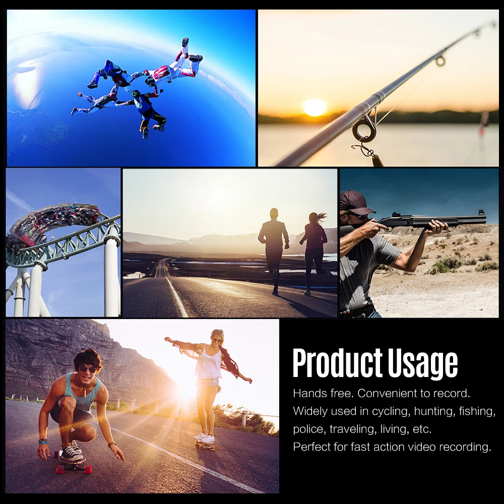 Mini Camera Sunglasses IP55 Waterproof Smart Video Recording Glasses Outdoor Sports Action Camera 1080P FHD
Mini Camera Sunglasses IP55 Waterproof Smart Video Recording Glasses Outdoor Sports Action Camera 1080P FHD