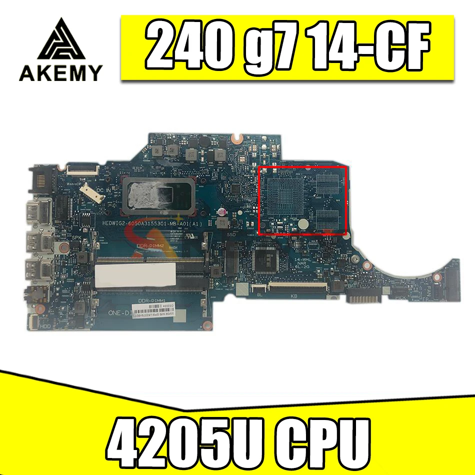 Материнская плата для ноутбука HP 240 g7 14-CF 6050A3155301-MB-A01 с процессором Celeron 4205U DDR4 100%, протестирована, быстрая доставка
Материнская плата для ноутбука HP 240 g7 14-CF 6050A3155301-MB-A01 с процессором Celeron 4205U DDR4 100%, протестирована, быстрая доставка