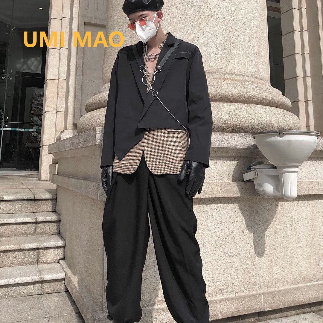 UMI MAO Trendy Irregular Design Short Suit Jacket Male Handsome Korean Casual Suit Spring And Autumn Handsome Jacket Y2K
UMI MAO Trendy Irregular Design Short Suit Jacket Male Handsome Korean Casual Suit Spring And Autumn Handsome Jacket Y2K