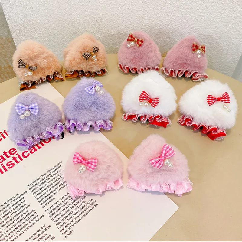2PC Autumn Winter New Cute Cat Ears Plush Hairpin For Girl Female Sweet Hair Decorations BB Clips Barrette Kids Hair Accessories
2PC Autumn Winter New Cute Cat Ears Plush Hairpin For Girl Female Sweet Hair Decorations BB Clips Barrette Kids Hair Accessories