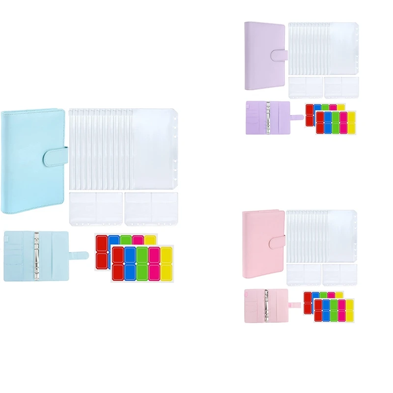 A6 PU Leather Budget Organizer Binder Sets, They Are Great for Storage Cash, Coins, Checks, Receipts
A6 PU Leather Budget Organizer Binder Sets, They Are Great for Storage Cash, Coins, Checks, Receipts