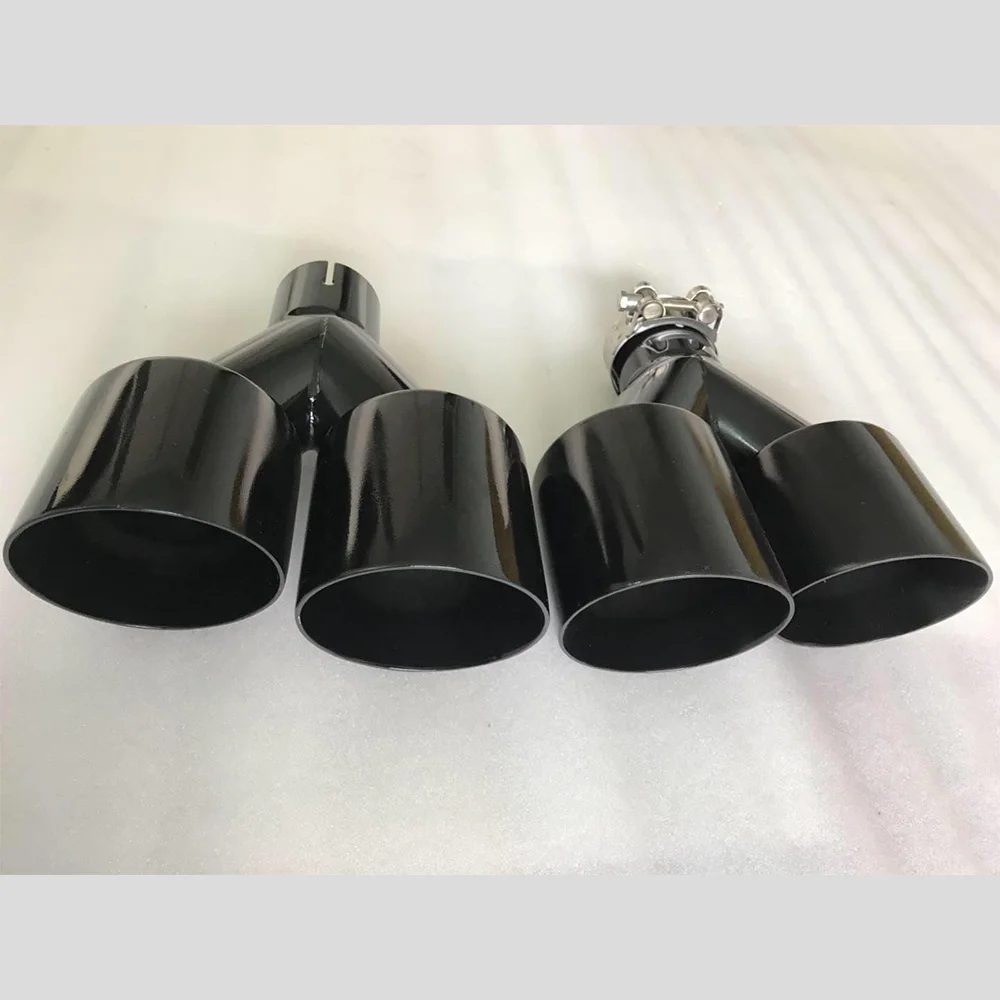 Automobile exhaust muffler, general accessories, double stainless steel, bright black, modified
Automobile exhaust muffler, general accessories, double stainless steel, bright black, modified