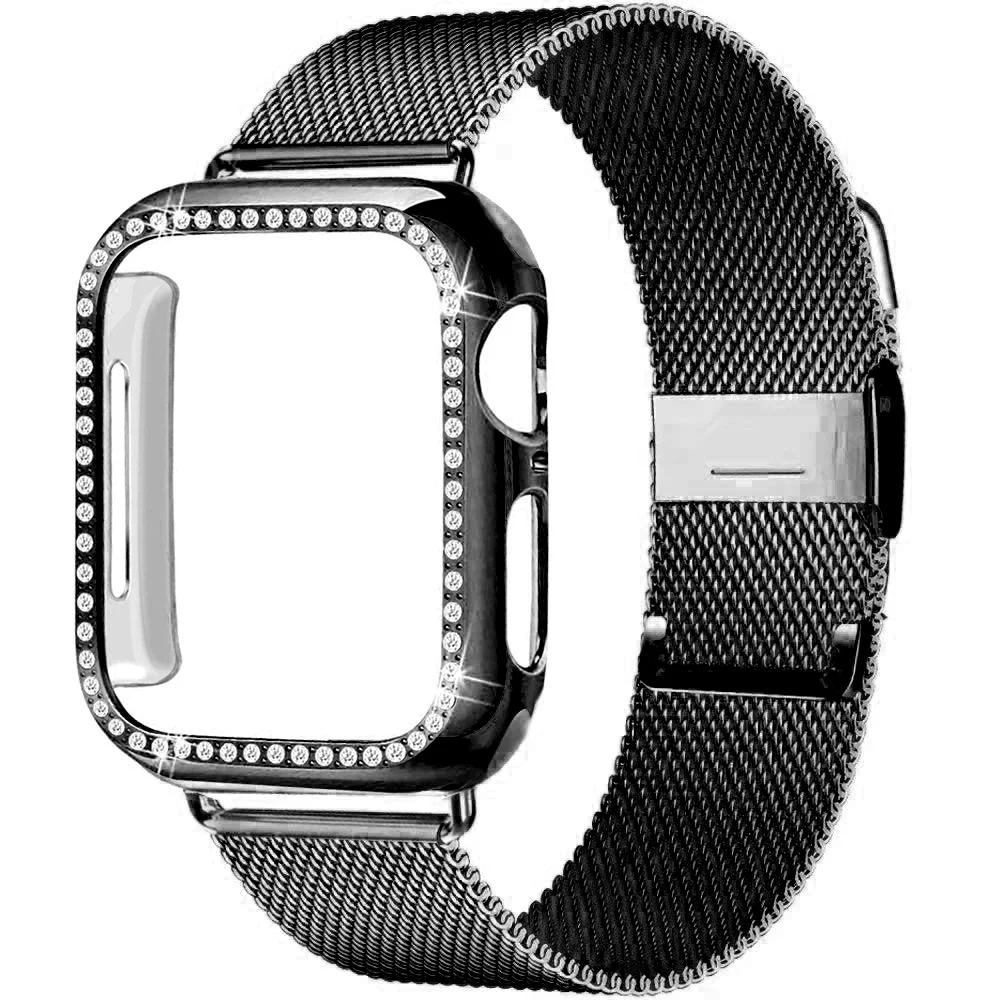 Case+Strap for Apple Watch band 44mm 40mm iWatch band 42mm 38mm Stainless steel magnetic Loop bracelet apple watch 5 4 3 6 SE
Case+Strap for Apple Watch band 44mm 40mm iWatch band 42mm 38mm Stainless steel magnetic Loop bracelet apple watch 5 4 3 6 SE
