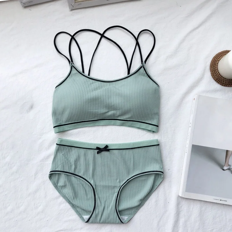 Women's Underwear Sets Comfortable Wireless Bra Set Women's Cotton Bra Set Underwear Bra + Pant Set New
Women's Underwear Sets Comfortable Wireless Bra Set Women's Cotton Bra Set Underwear Bra + Pant Set New