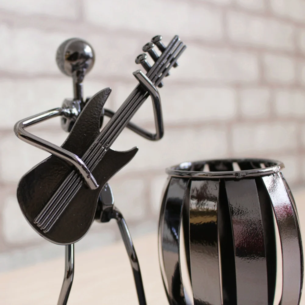 Musician Pen Holder Handmade Steel Metal Creative Pen Container Pencil Cup Pot Case Table Decoration for Home Office School
Musician Pen Holder Handmade Steel Metal Creative Pen Container Pencil Cup Pot Case Table Decoration for Home Office School