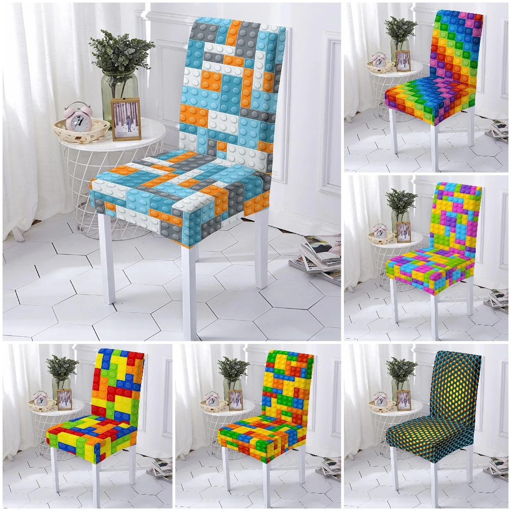 Block Pattern Geometric Chair Cover Spandex Elastic Chair Slipcover for Office Seat Cover for Dining Room Chair Cover 1/2/4/6pcs
Block Pattern Geometric Chair Cover Spandex Elastic Chair Slipcover for Office Seat Cover for Dining Room Chair Cover 1/2/4/6pcs
